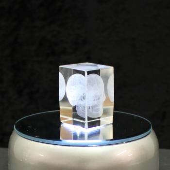 Preview: Kristallglas Figur Motiv Totenkopf Preview: Kristallglas Figur Motiv Totenkopf