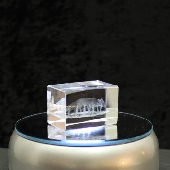 Preview: 3D-Glas-Cube-Fuchs, versch. Größen Preview: 3D-Glas-Cube-Fuchs, versch. Größen
